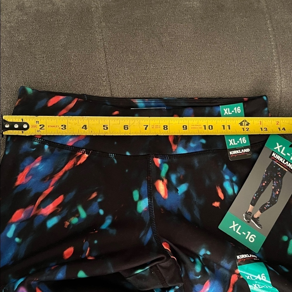 Kirkland Signature Black Multicolor Kids Leggings - Picture 5 of 11
